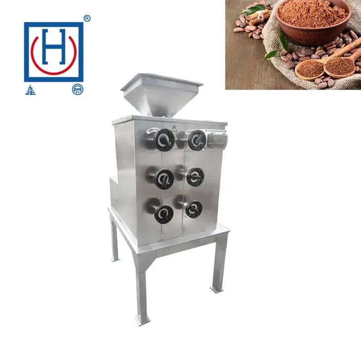 Three Roll Coffee Bean Crushing Machine